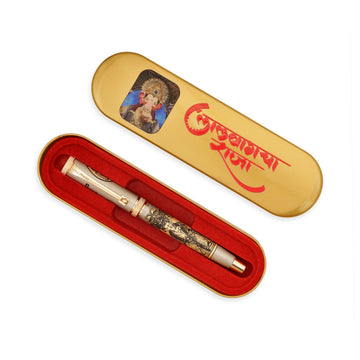 Lalbaug cha Raja Etched Roller Pen