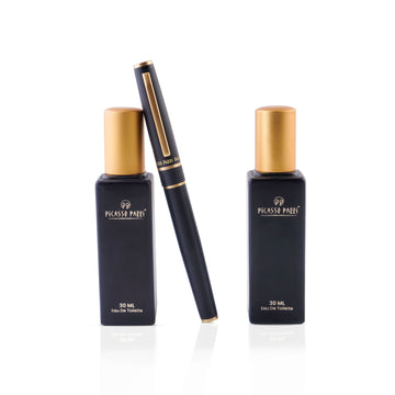 Aurum Matte Roller Pen And Perfume Bottle Set