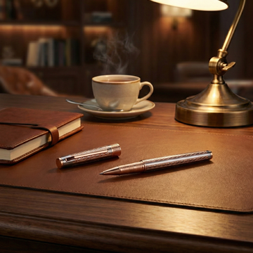 Picasso Parri Aurum D/C Roller Pen | Diamond-Cut Luxury Roller Ball Pen with Free Engraving