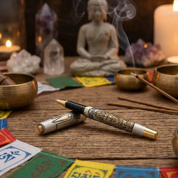 Picasso Parri Balaji Roller Pen | Designer Spiritual Roller Ball Pen | Premium Customisable Pen Gift