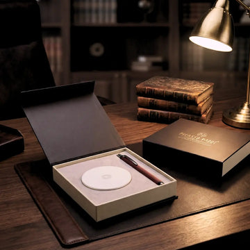 Picasso Parri Hector Plain Magnetic Pen Stand | Customised Desk Pen Holder with Magnetic Pen